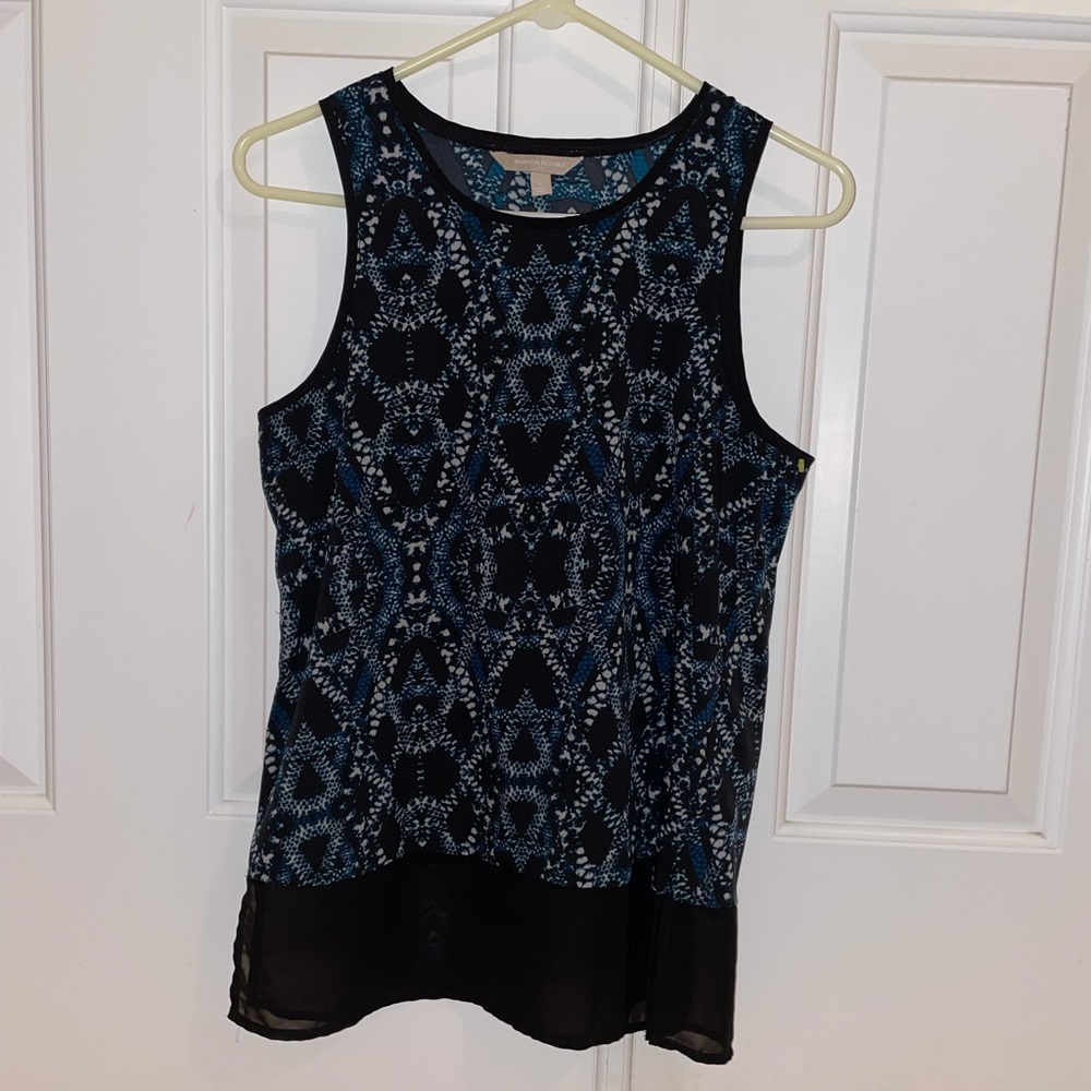Banana Republic Geometric Pattern Tank Top Blouse